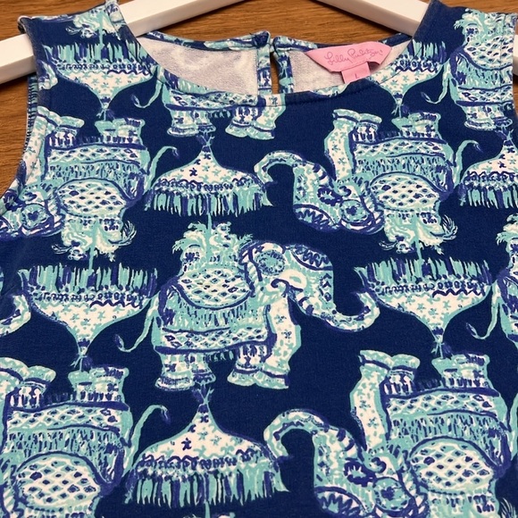 4 for $20 Lilly  girls elephant 🐘 shift/swim cover up terry material size L 8-10 - Picture 5 of 9